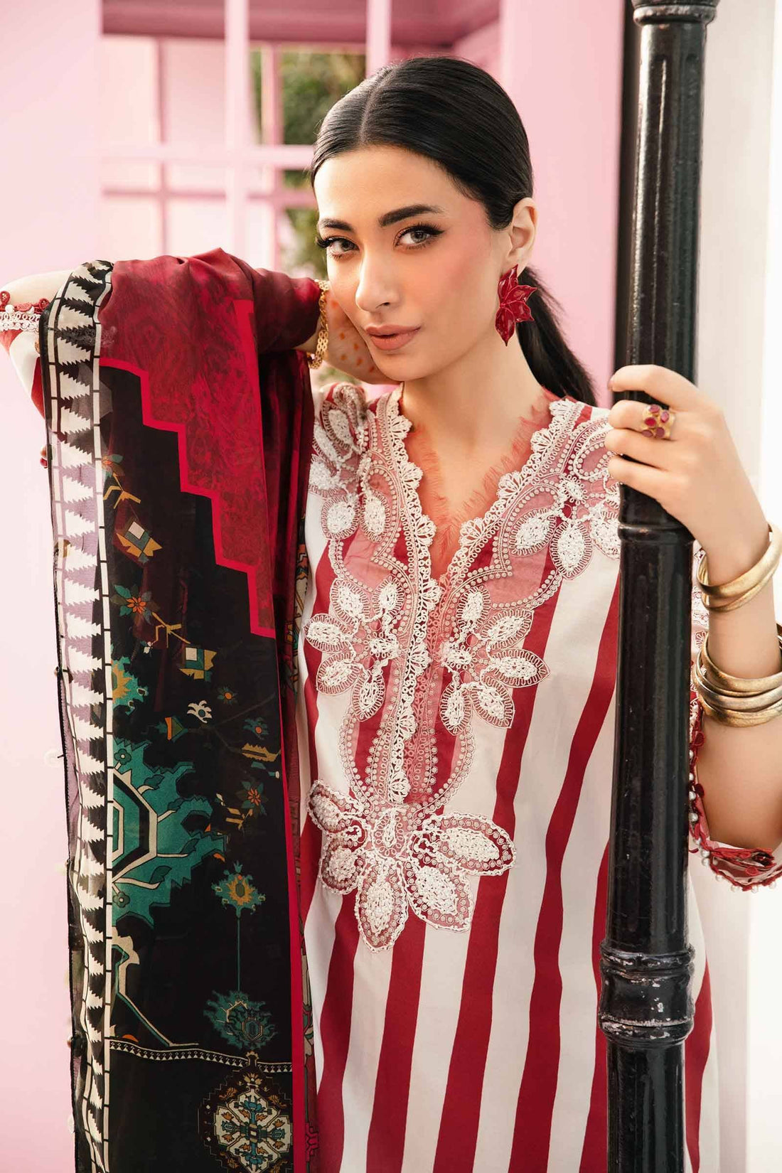 Maria B | M Prints Summer 25 | MPT-2609-A by Maria Faisal - Registered Vendor of : Maria B - type : Ladies Clothes - 100% original wedding dresses