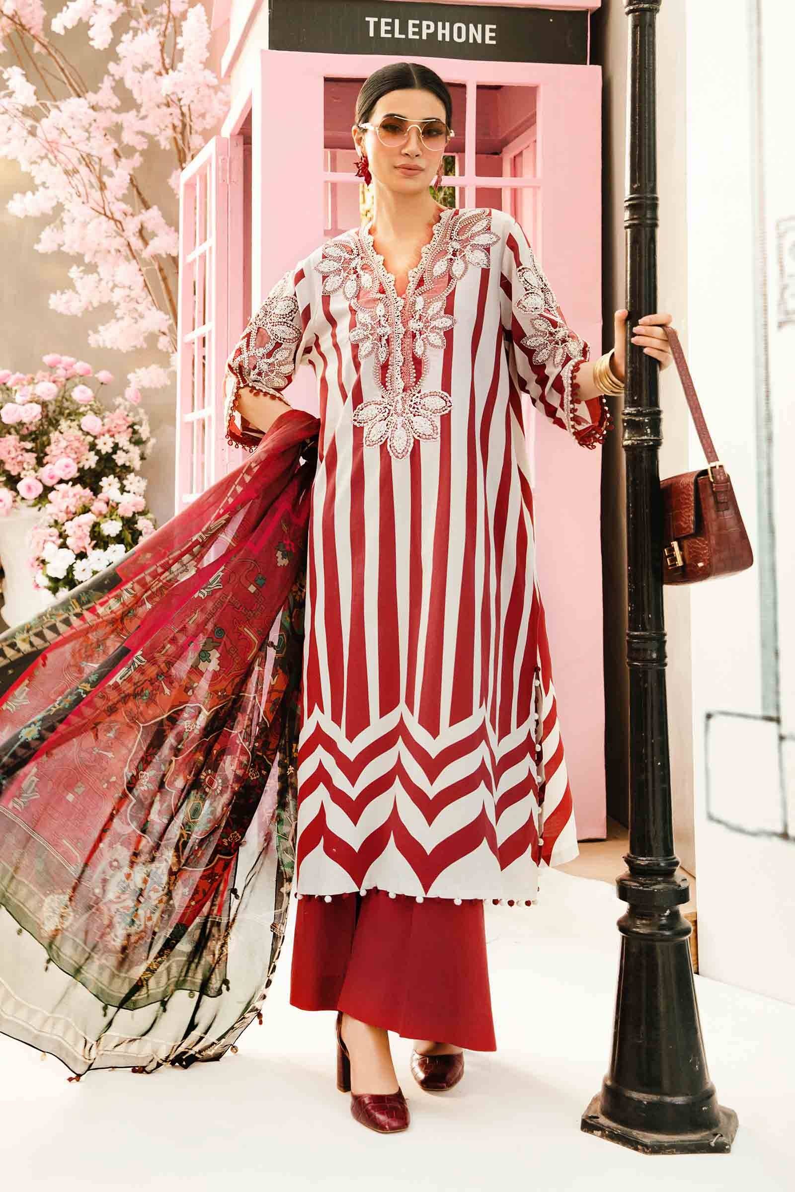 Maria B | M Prints Summer 25 | MPT-2609-A by Maria Faisal - Registered Vendor of : Maria B - type : Ladies Clothes - 100% original wedding dresses