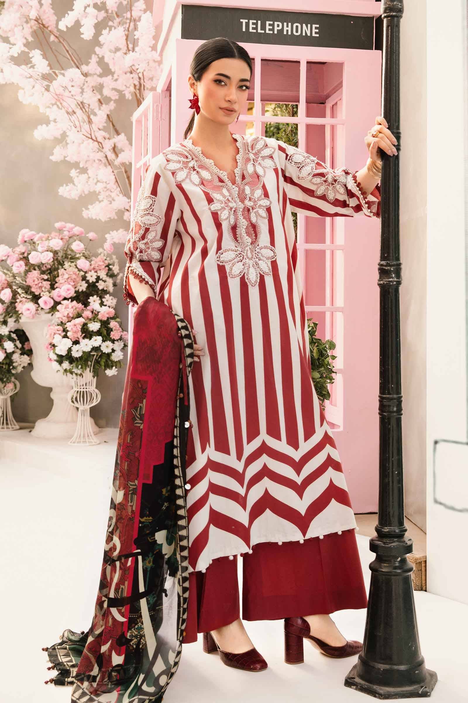 Maria B | M Prints Summer 25 | MPT-2609-A by Maria Faisal - Registered Vendor of : Maria B - type : Ladies Clothes - 100% original wedding dresses