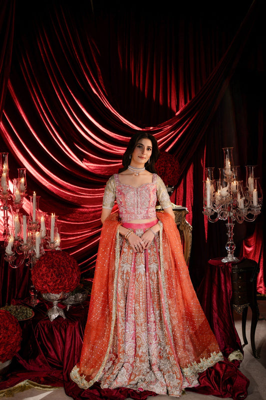 Sable Vogue | Laal Bagh Bridal Collection | SLB-1350 - Bridal Dress - available at Maria Faisal in UK and USA.