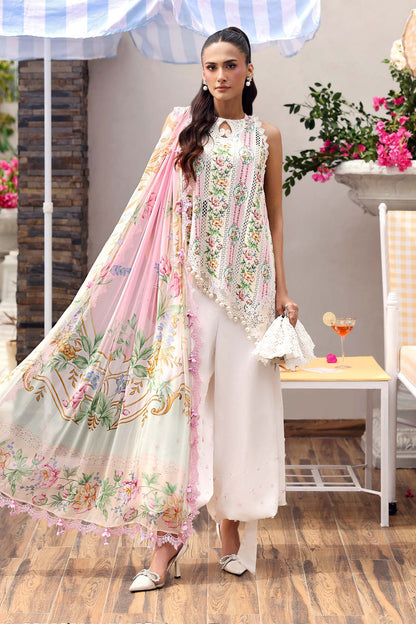 Maria B | M Prints 26 | MPT-3010-A - Luxury Dress - available at Maria Faisal in UK and USA.