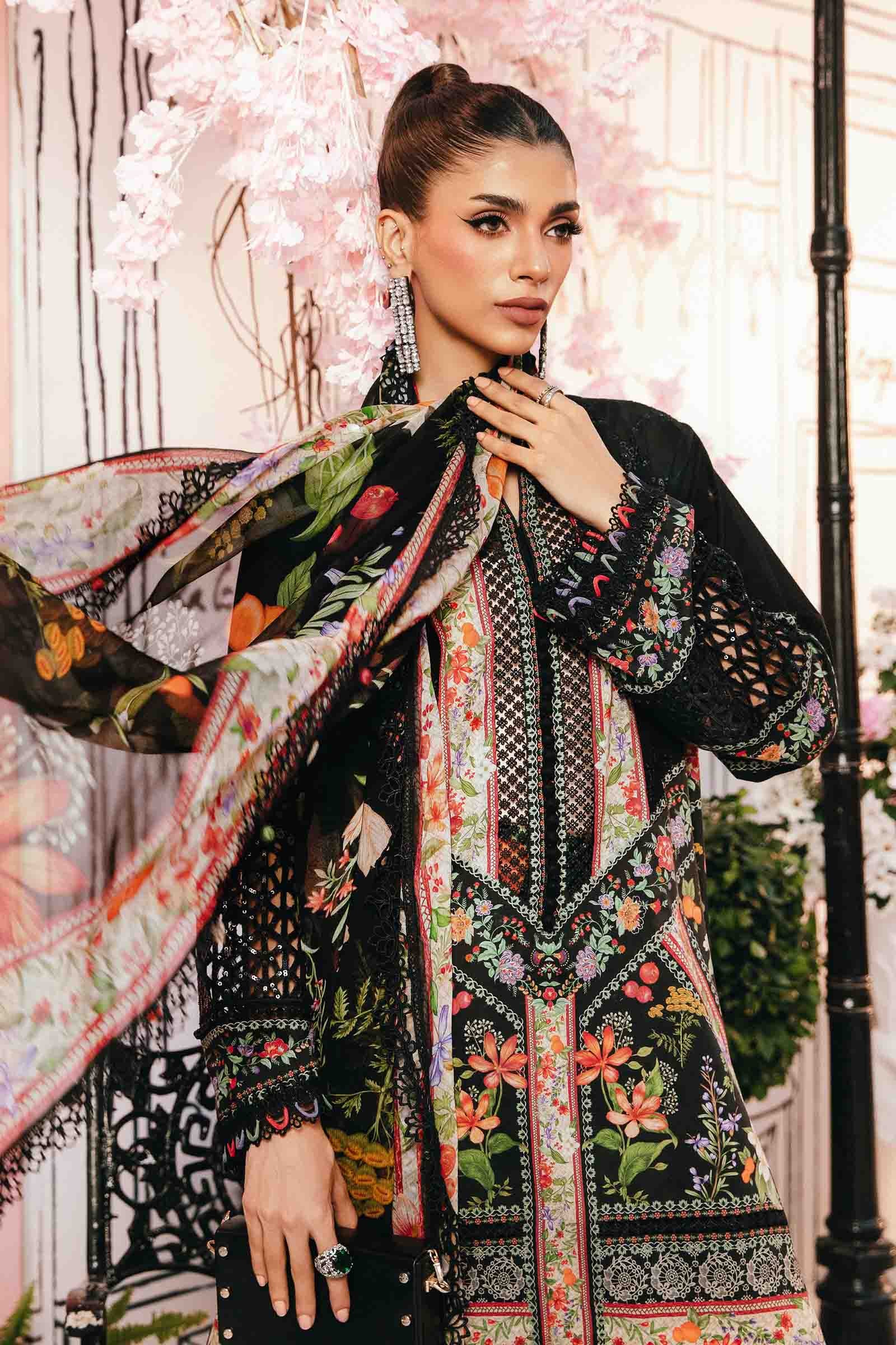 Maria B | M Prints Summer 25 | MPT-2610-B by Maria Faisal - Registered Vendor of : Maria B - type : Ladies Clothes - 100% original wedding dresses