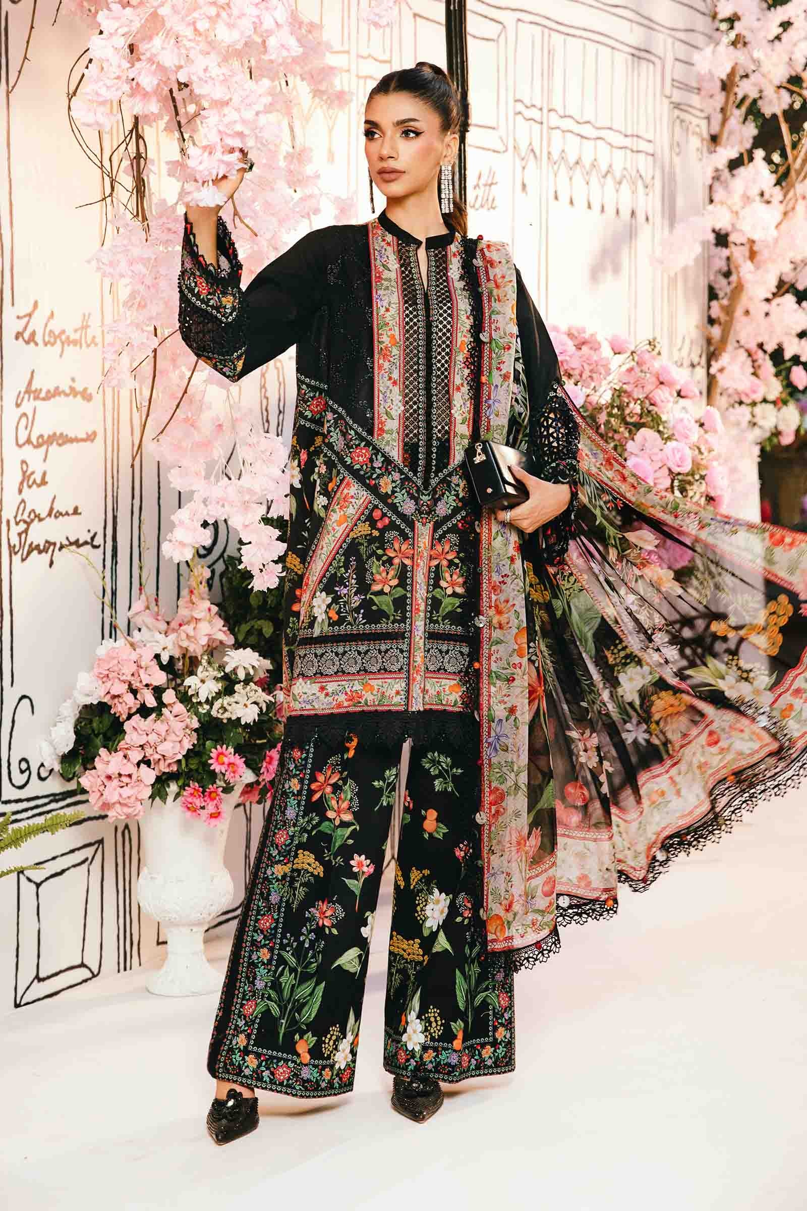 Maria B | M Prints Summer 25 | MPT-2610-B by Maria Faisal - Registered Vendor of : Maria B - type : Ladies Clothes - 100% original wedding dresses