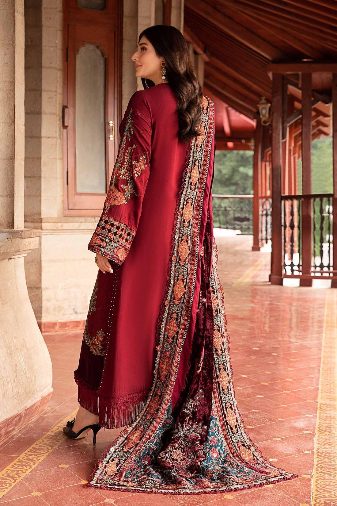 Maria B | Winter Luxe 24 | Velvet DL-1210 - Ladies Clothes - Maria Faisal