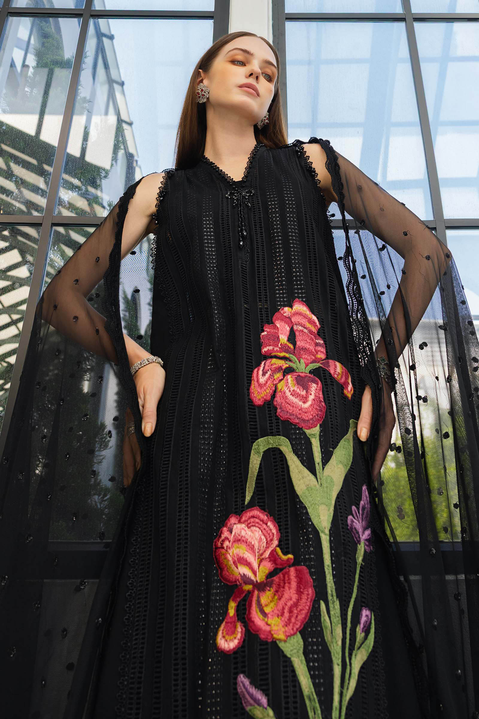 Maria B | luxury Lawn 26 | EL-26-10 - Luxury Dress - available at Maria Faisal in UK and USA.