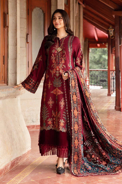 Maria B | Winter Luxe 24 | Velvet DL-1210 - Ladies Clothes - Maria Faisal