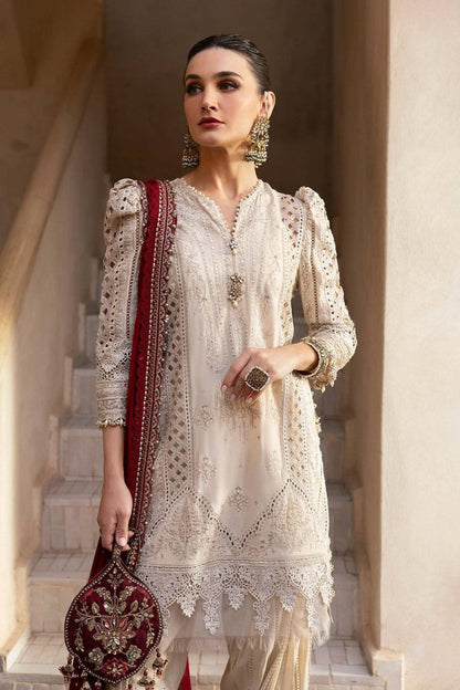 Maria B | Luxury Lawn 25 | D-2511-B by Maria Faisal - Registered Vendor of : Maria B - type : Ladies Clothes - 100% original wedding dresses