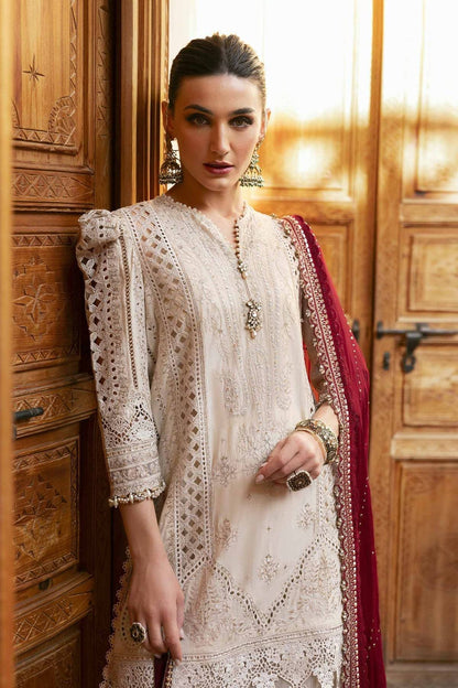 Maria B | Luxury Lawn 25 | D-2511-B by Maria Faisal - Registered Vendor of : Maria B - type : Ladies Clothes - 100% original wedding dresses