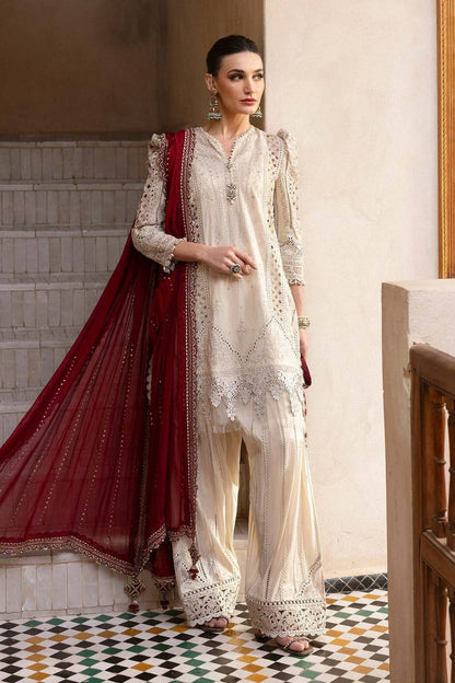 Maria B | Luxury Lawn 25 | D-2511-B by Maria Faisal - Registered Vendor of : Maria B - type : Ladies Clothes - 100% original wedding dresses