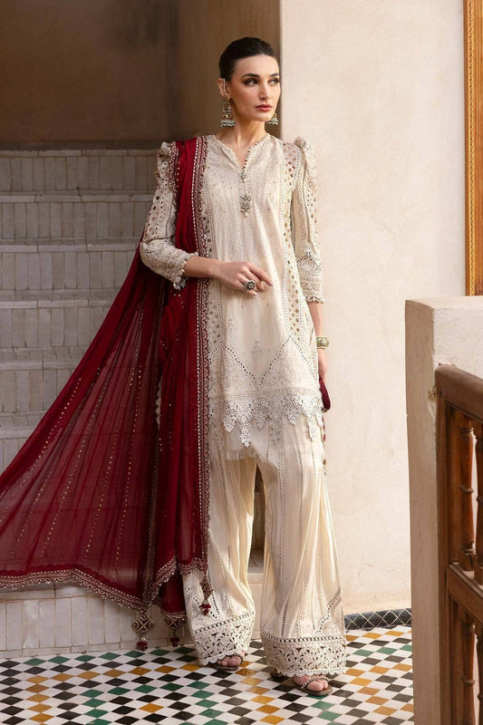 Maria B | Luxury Lawn 25 | D-2511-B by Maria Faisal - Registered Vendor of : Maria B - type : Ladies Clothes - 100% original wedding dresses