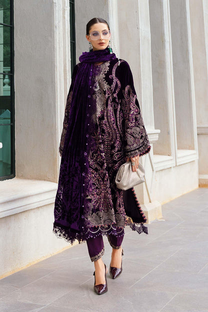 Maria B | Winter Luxe 25 | WL-1311 - Casual Dress - available at Maria Faisal in UK and USA.