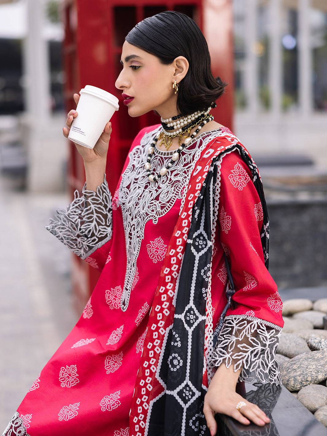 Mahnur | Broadway Luxury Lawn 25 | Azelea by Maria Faisal - Registered Vendor of : Mahnur - type : Ladies Clothes - 100% original wedding dresses