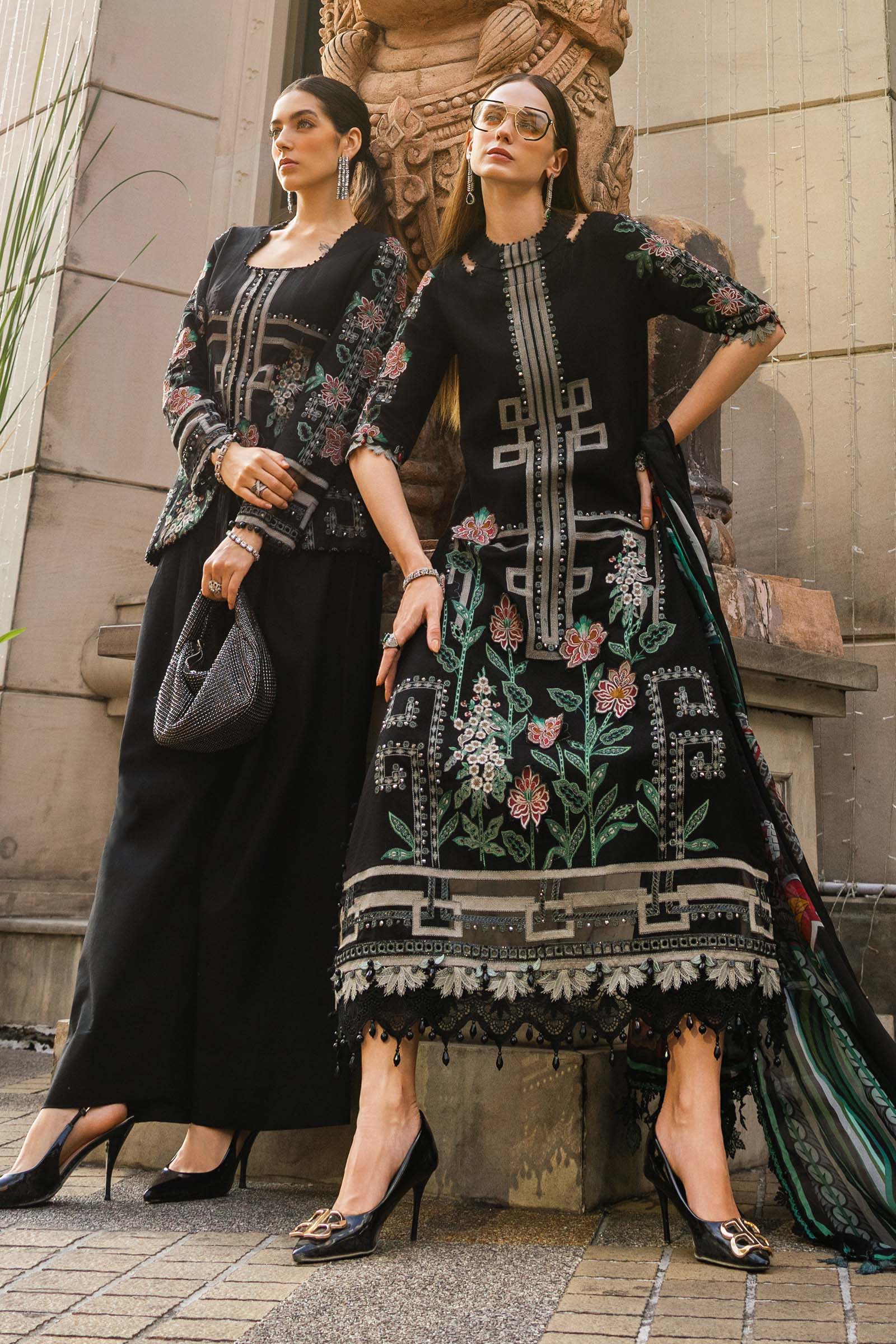 Maria B | luxury Lawn 26 | EL-26-11 - Luxury Dress - available at Maria Faisal in UK and USA.