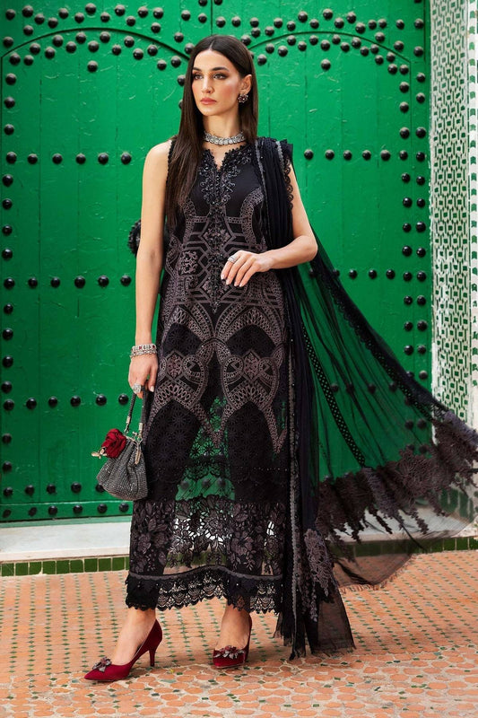 Maria B | Luxury Lawn 25 | D-2512-B by Maria Faisal - Registered Vendor of : Maria B - type : Ladies Clothes - 100% original wedding dresses