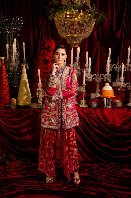 Sable Vogue | Laal Bagh Bridal Collection |SLB-1187 - Bridal Dress - available at Maria Faisal in UK and USA.