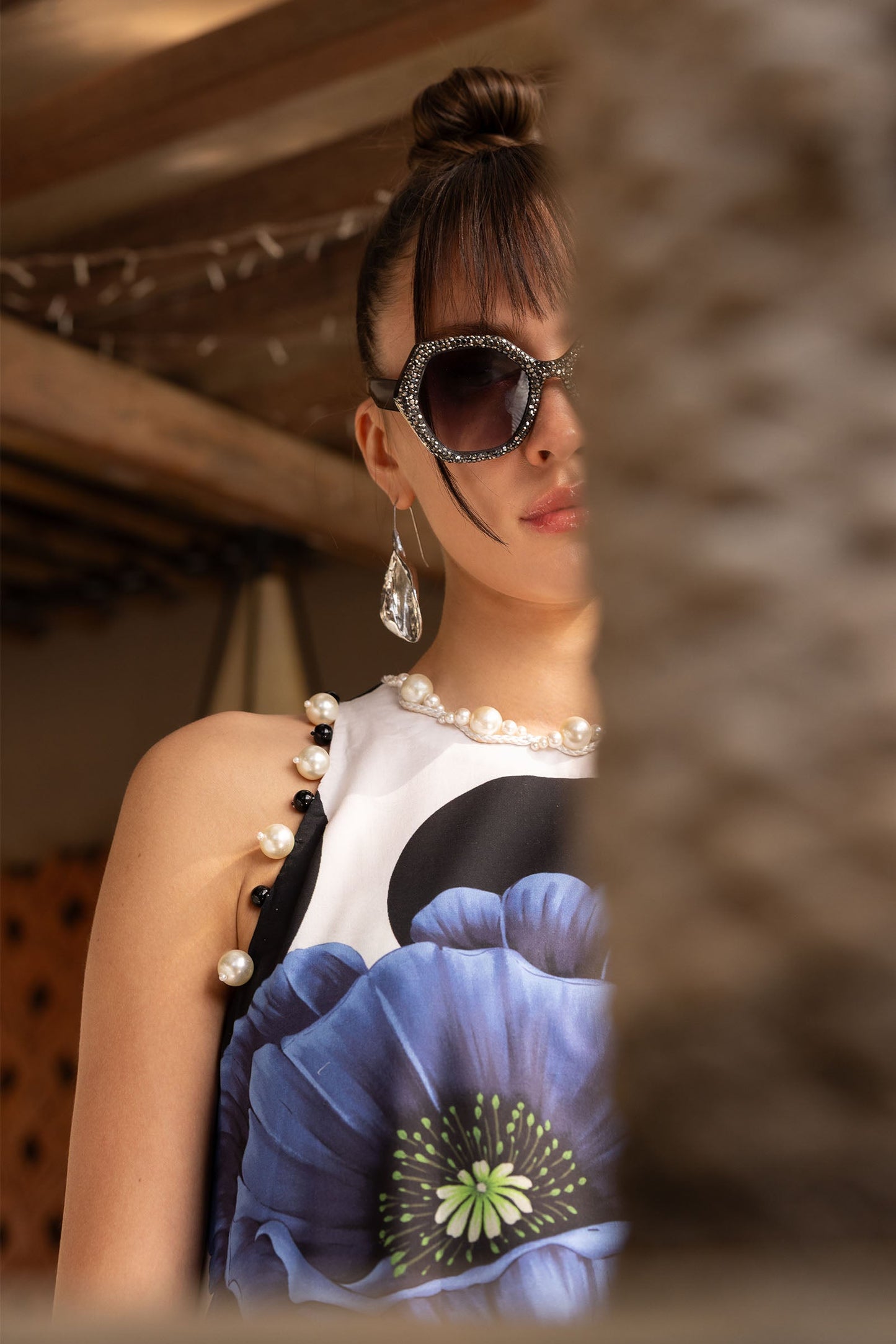 White Long Shirt with Plazo - Maria B | M Prints Eid'26 | MPT-2913-A - Ladies Clothes - Maria Faisal