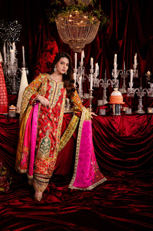 Sable Vogue | Laal Bagh Bridal Collection |SLB-1573 - Bridal Dress - available at Maria Faisal in UK and USA.