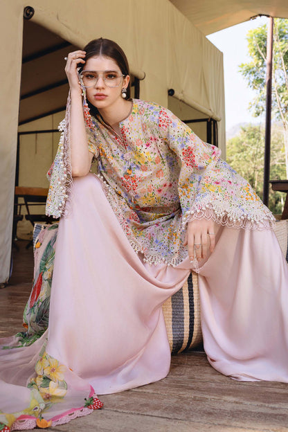 Pink Short Shirt with Shalwar - Maria B | M Prints Eid'26 | MPT-2914-A - Ladies Clothes - Maria Faisal
