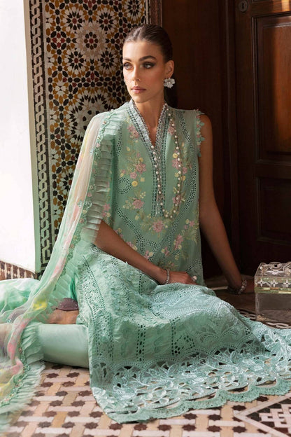 Maria B | Luxury Lawn 25 | D-2514-A by Maria Faisal - Registered Vendor of : Maria B - type : Ladies Clothes - 100% original wedding dresses