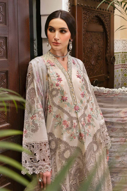 Maria B | Luxury Lawn 25 | D-2514-B by Maria Faisal - Registered Vendor of : Maria B - type : Ladies Clothes - 100% original wedding dresses