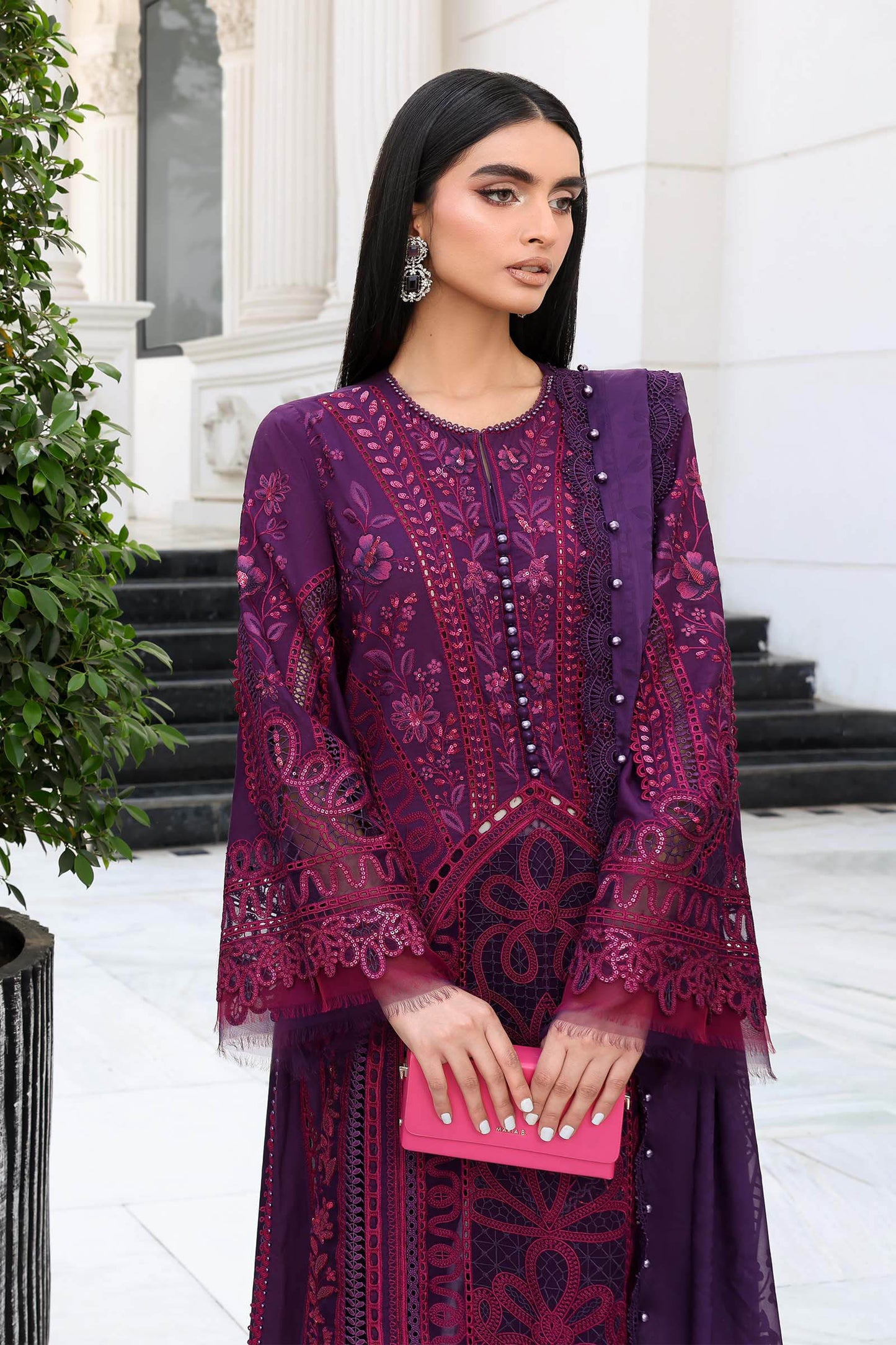 Maria B | luxury Lawn 26 | EL-26-14 - Luxury Dress - available at Maria Faisal in UK and USA.