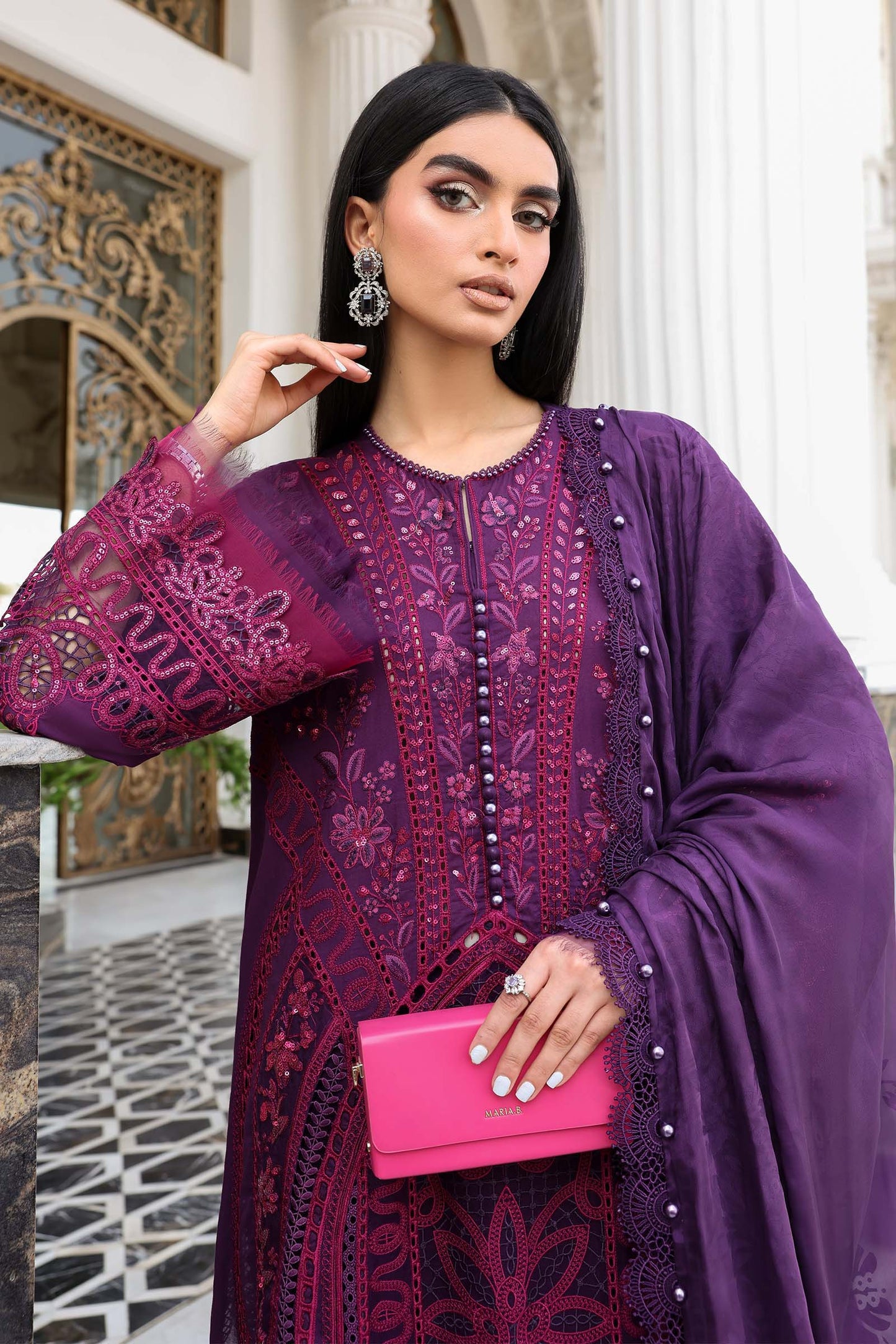 Maria B | luxury Lawn 26 | EL-26-14 - Luxury Dress - available at Maria Faisal in UK and USA.