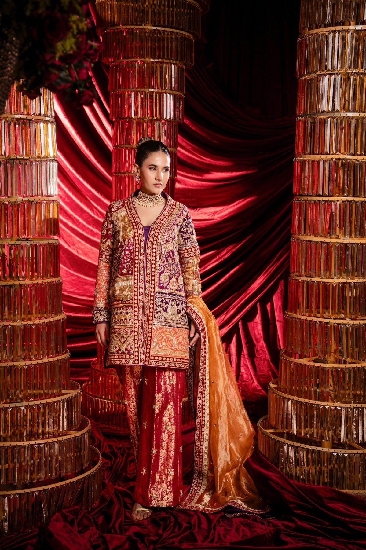 Sable Vogue | Laal Bagh Bridal Collection | SLB-1558 - Bridal Dress - available at Maria Faisal in UK and USA.
