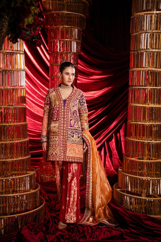 Sable Vogue | Laal Bagh Bridal Collection | SLB-1558 - Bridal Dress - available at Maria Faisal in UK and USA.