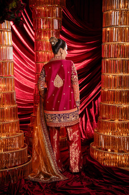 Sable Vogue | Laal Bagh Bridal Collection | SLB-1558 - Bridal Dress - available at Maria Faisal in UK and USA.