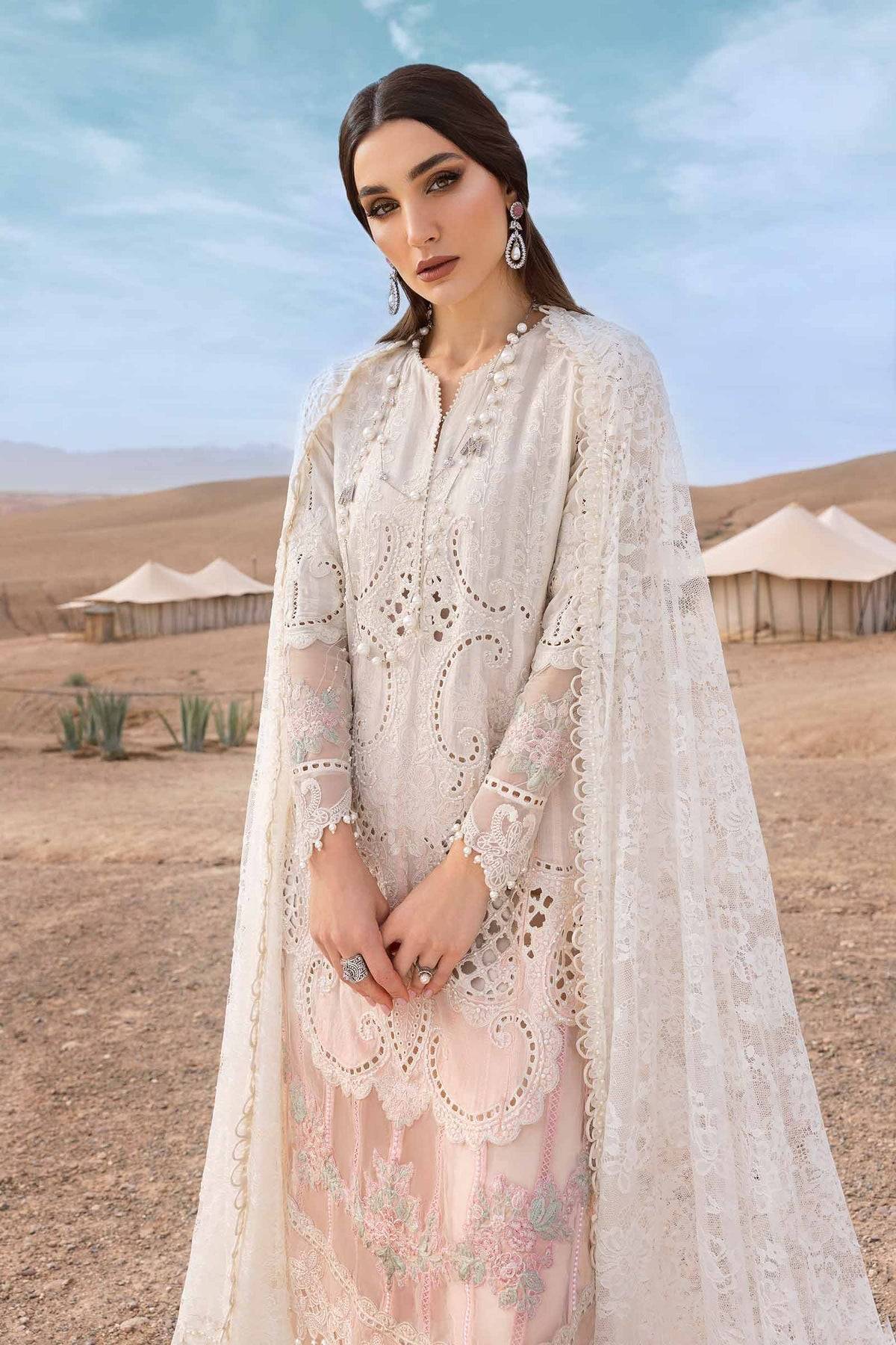 Maria B | Luxury Lawn 25 | D-2515-A by Maria Faisal - Registered Vendor of : Maria B - type : Ladies Clothes - 100% original wedding dresses