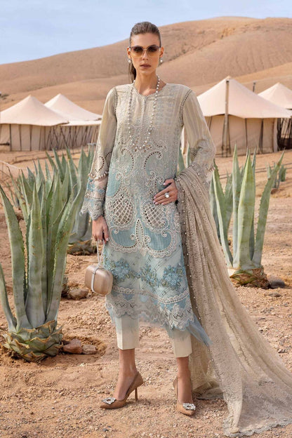Maria B | Luxury Lawn 25 | D-2515-B by Maria Faisal - Registered Vendor of : Maria B - type : Ladies Clothes - 100% original wedding dresses