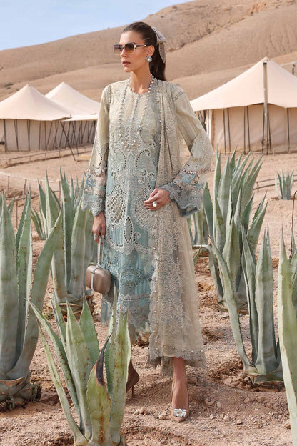 Maria B | Luxury Lawn 25 | D-2515-B by Maria Faisal - Registered Vendor of : Maria B - type : Ladies Clothes - 100% original wedding dresses