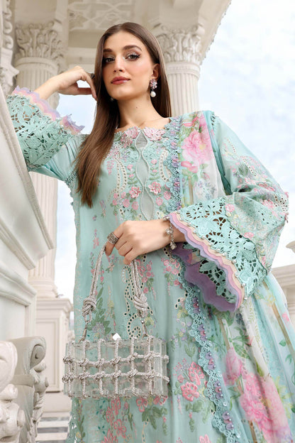 Maria B | luxury Lawn 26 | EL-26-15 - Luxury Dress - available at Maria Faisal in UK and USA.