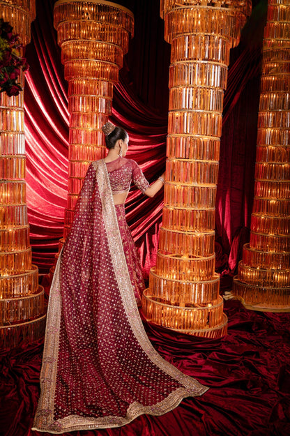 Sable Vogue | Laal Bagh Bridal Collection |SLB-1610 - Bridal Dress - available at Maria Faisal in UK and USA.
