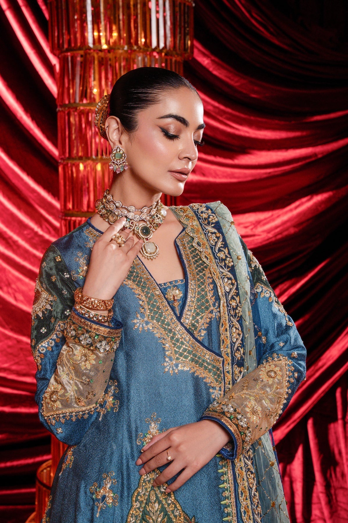 Sable Vogue | Laal Bagh Bridal Collection | SLB-1569 - Bridal Dress - available at Maria Faisal in UK and USA.