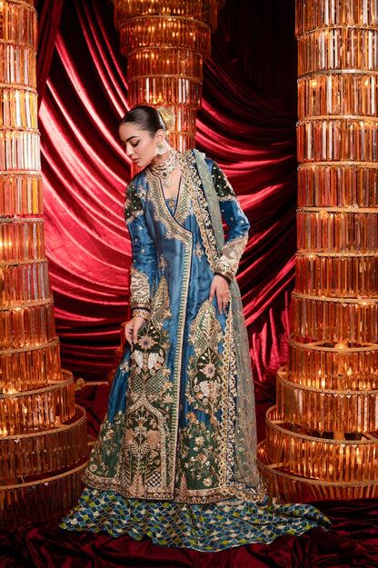 Sable Vogue | Laal Bagh Bridal Collection | SLB-1569 - Bridal Dress - available at Maria Faisal in UK and USA.