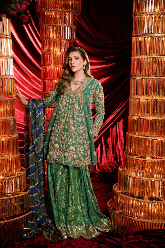 Sable Vogue | Laal Bagh Bridal Collection | SLB-2061 - Bridal Dress - available at Maria Faisal in UK and USA.