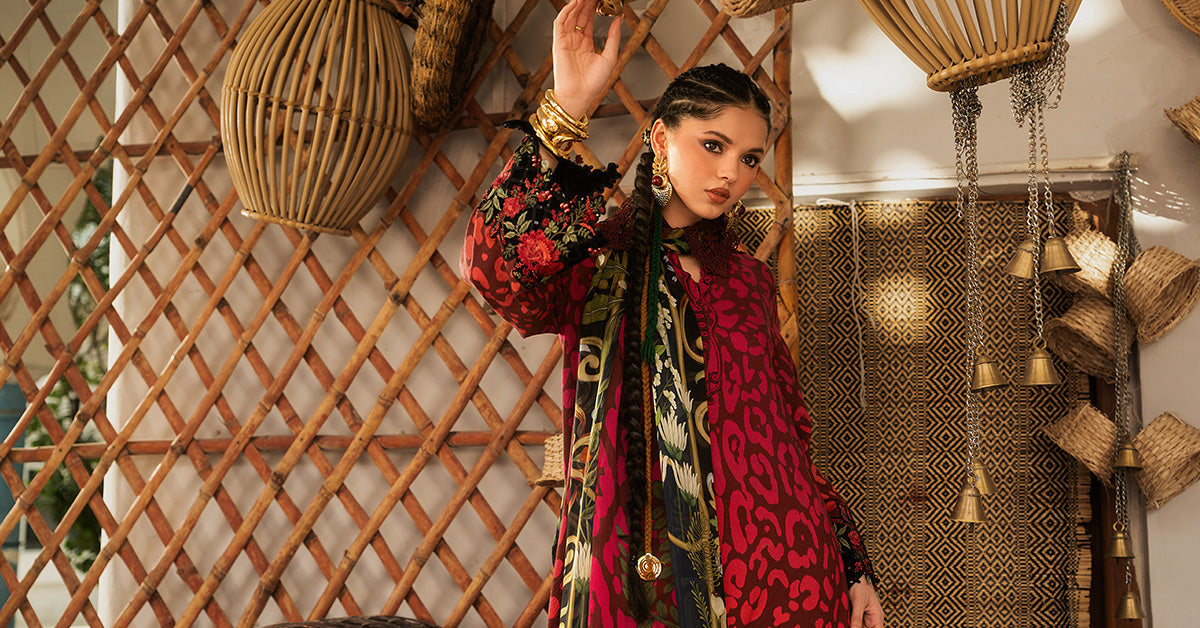 Maria B | M Prints Winter Fall 2026 | MPT-3101-A - Luxury Dress - available at Maria Faisal in UK and USA.