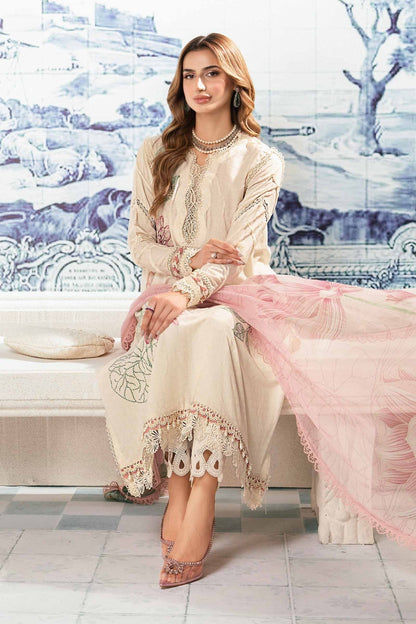 Maria.B | M Print Eid Edit | MPT-2201-A - Designer Dress with Intricate embroidery and embellishments. Shop elegent wedding dress at Maria Faisal.