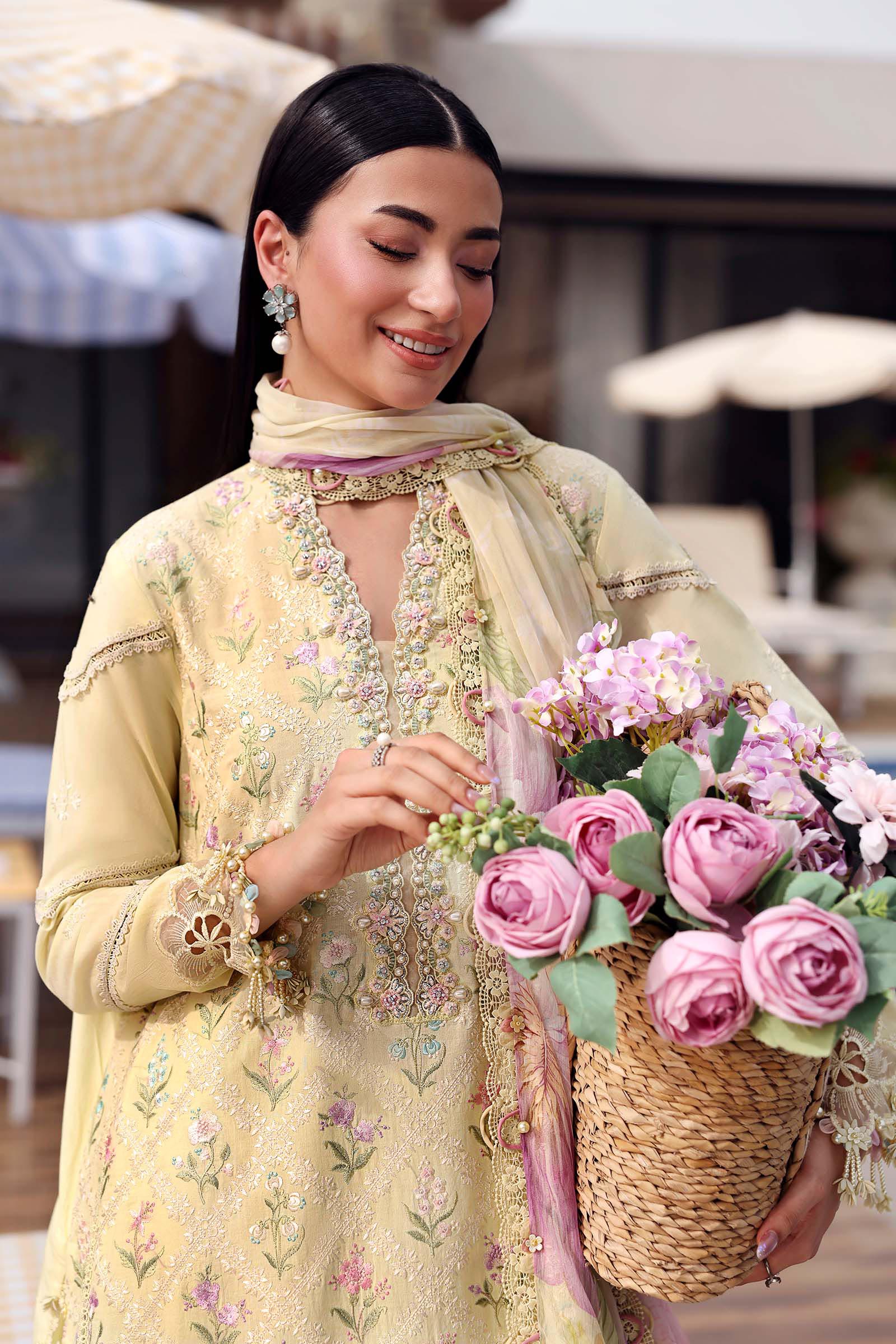 Maria B | M Prints 26 | MPT-3001-A - Luxury Dress - available at Maria Faisal in UK and USA.