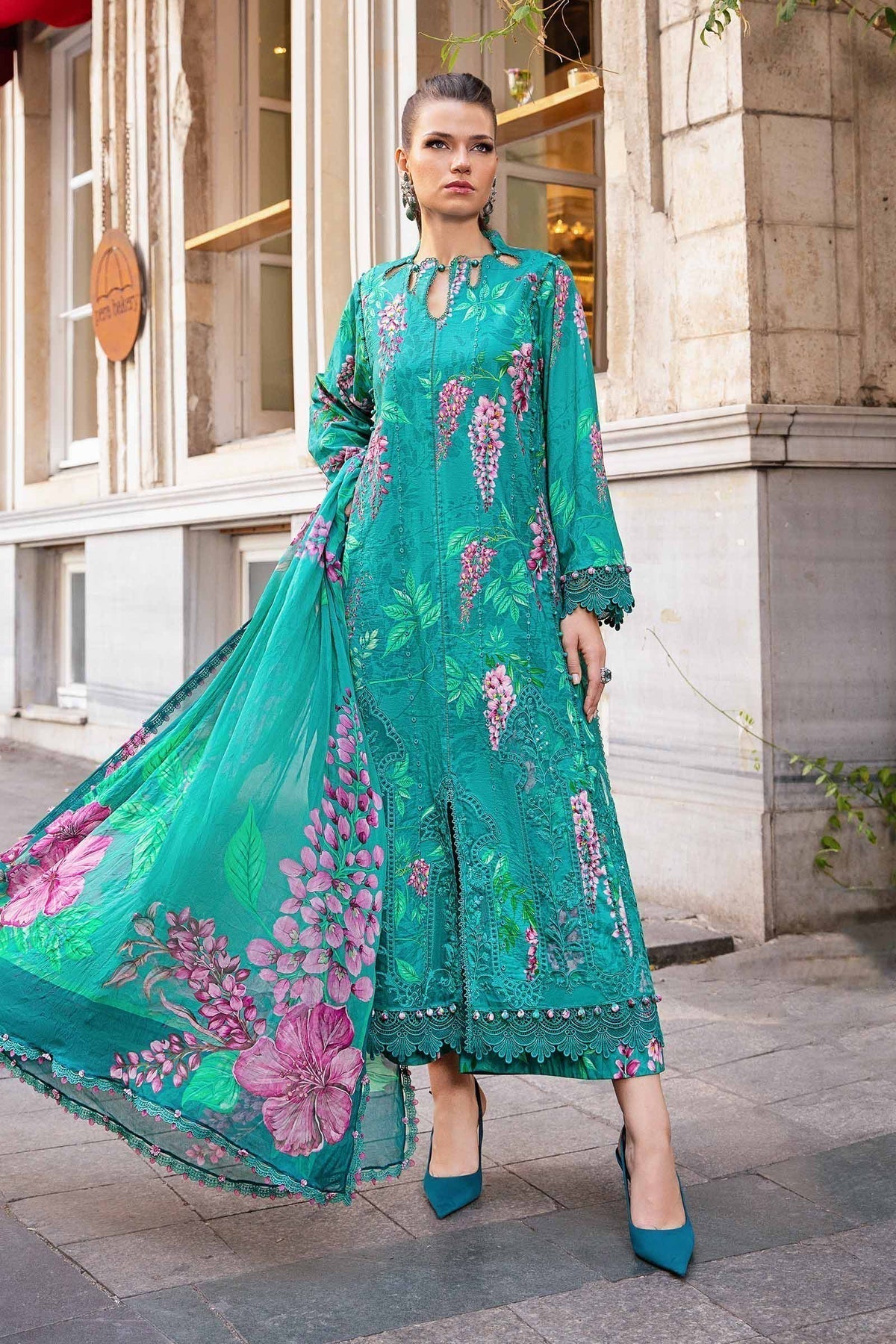 Maria B | M Prints Fall Edit 24 | MPT-2301-A - Ladies Clothes - Maria Faisal