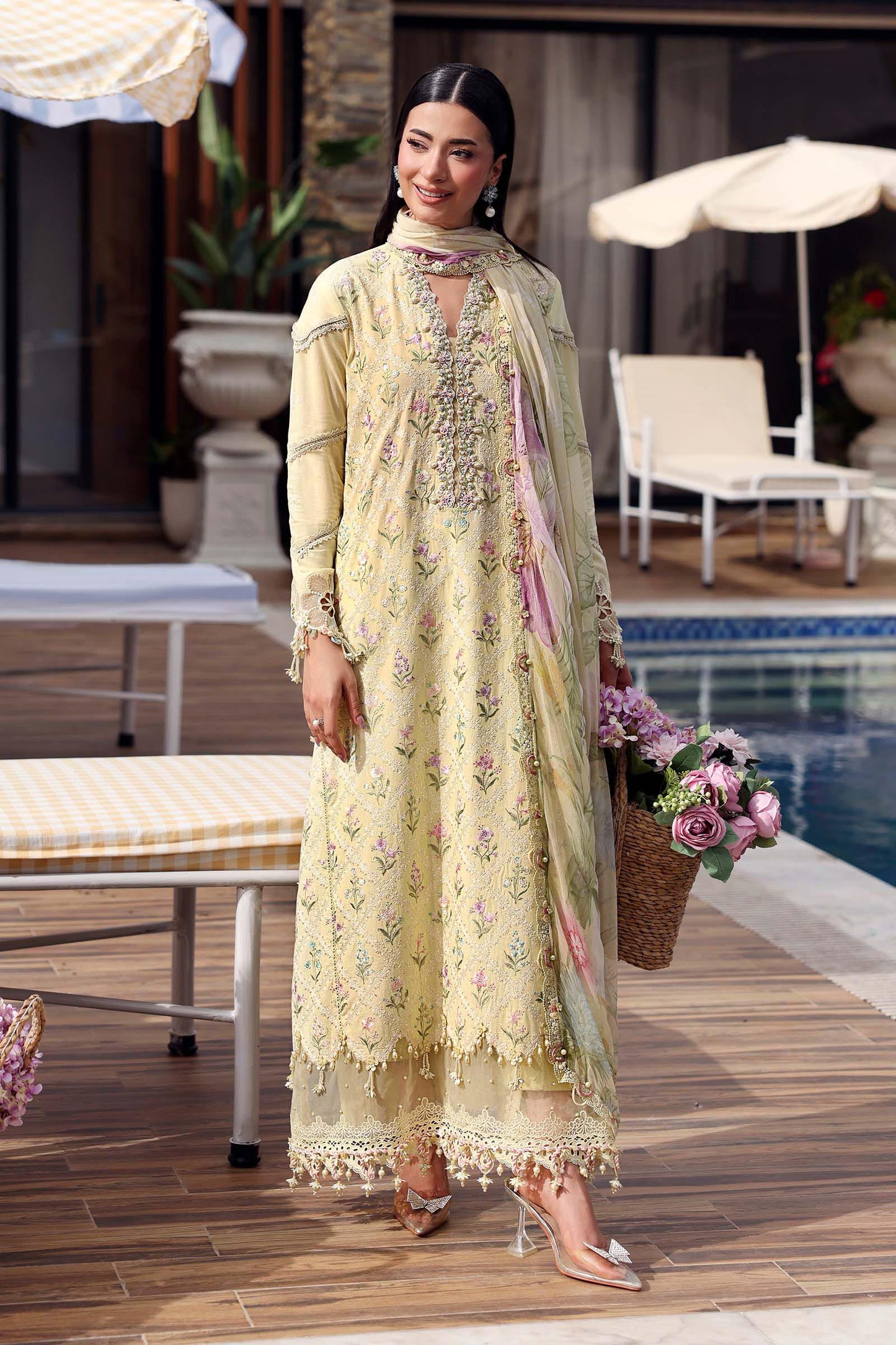 Maria B | M Prints 26 | MPT-3001-A - Luxury Dress - available at Maria Faisal in UK and USA.