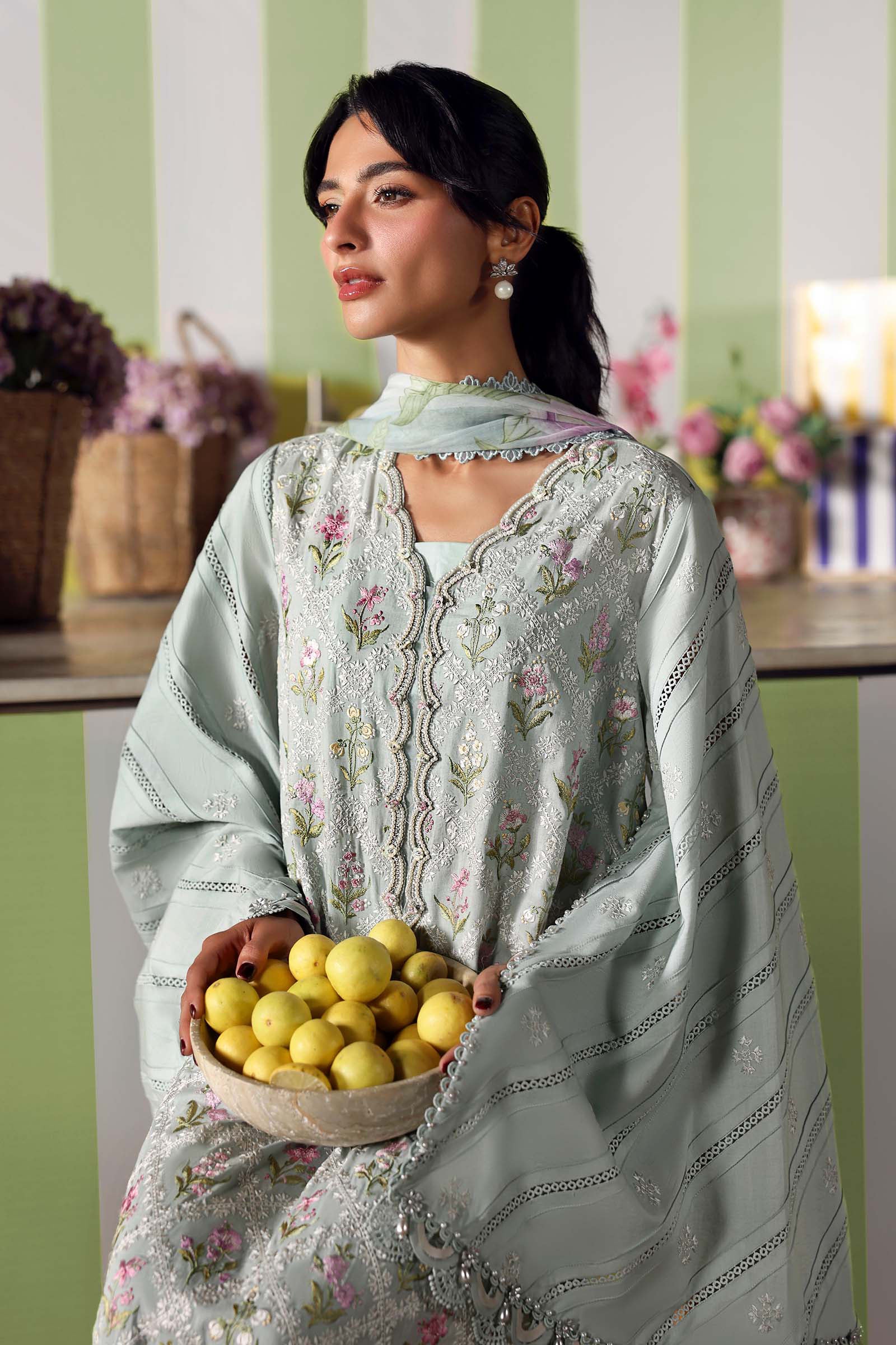 Maria B | M Prints 26 | MPT-3001-B - Luxury Dress - available at Maria Faisal in UK and USA.