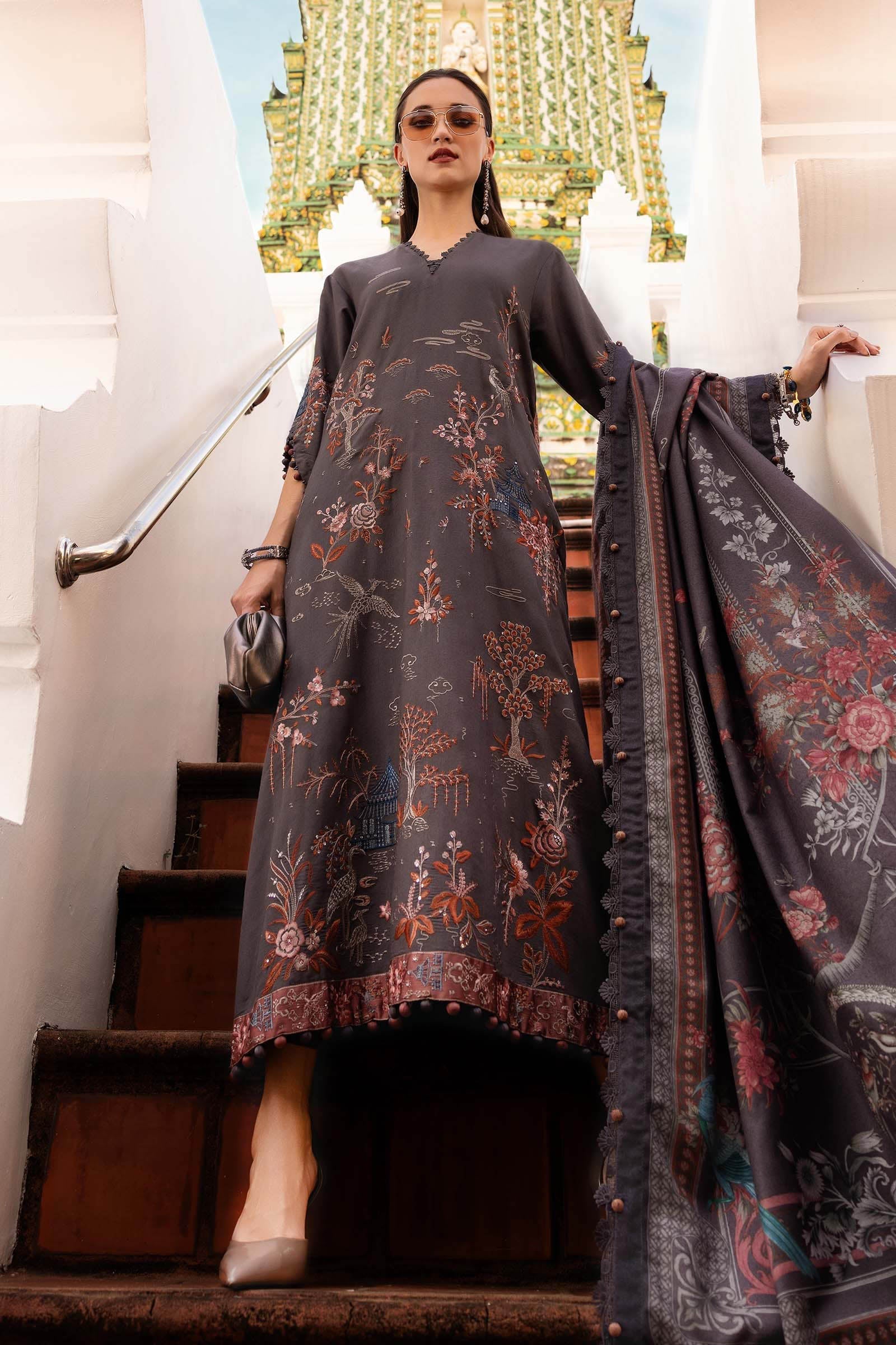 MPT-2801-B – authentic Pakistani dress from the M Prints Winter 25 collection for women in the UK