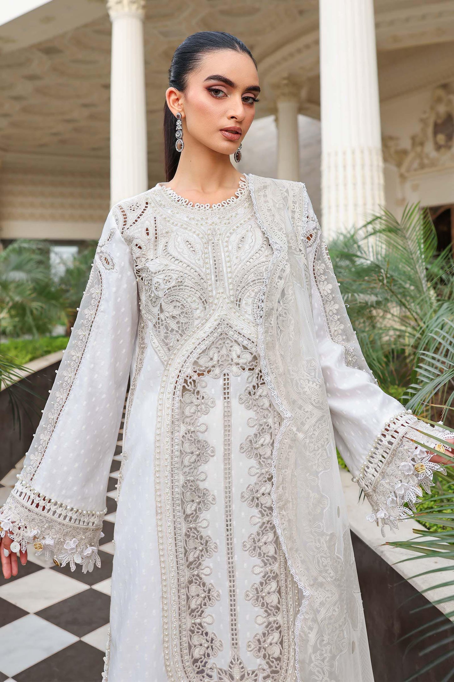 Maria B | luxury Lawn 26 | EL-26-01 - Luxury Dress - available at Maria Faisal in UK and USA.
