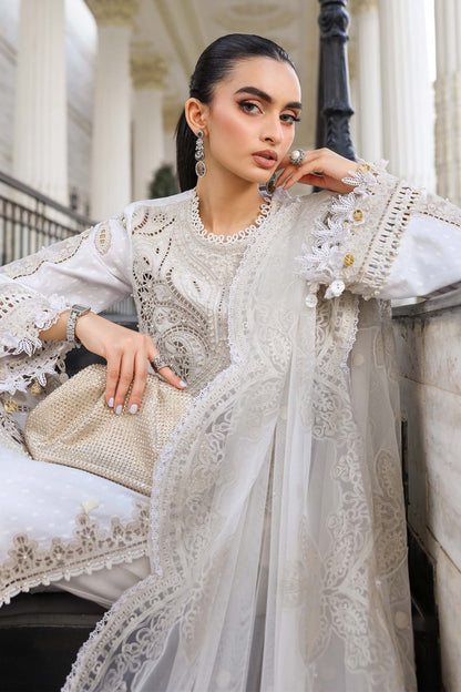 Maria B | luxury Lawn 26 | EL-26-01 - Luxury Dress - available at Maria Faisal in UK and USA.