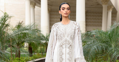 Maria B | luxury Lawn 26 | EL-26-01 - Luxury Dress - available at Maria Faisal in UK and USA.