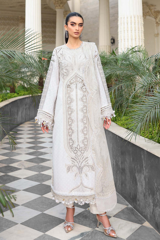 Maria B | luxury Lawn 26 | EL-26-01 - Luxury Dress - available at Maria Faisal in UK and USA.
