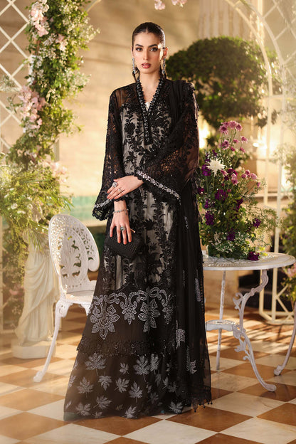 Maria b | Chiffon Formals 26 | MPC-26-101-Black - Formal Dress - available at Maria Faisal in UK and USA.