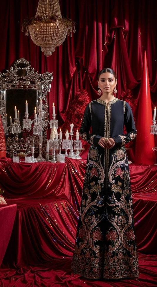 Sable Vogue | Laal Bagh Bridal Collection | SLB-1570 - Bridal Dress - available at Maria Faisal in UK and USA.
